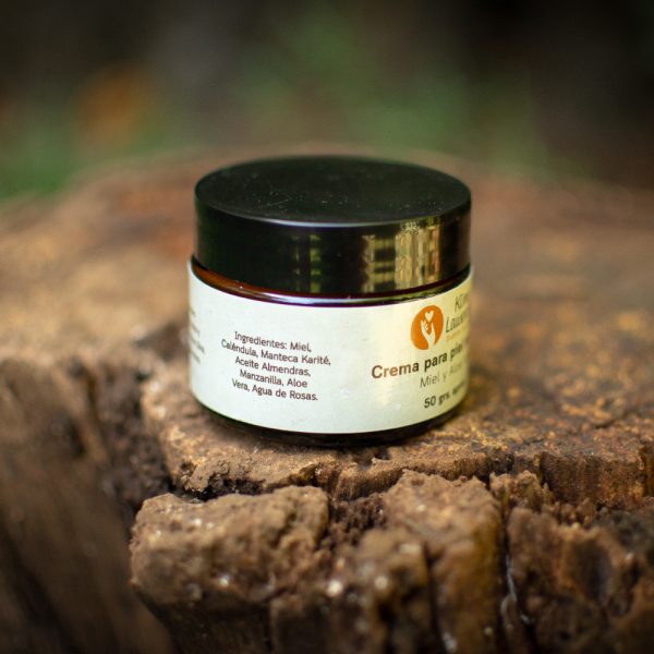 Crema con miel y aloe vera para piel sensible