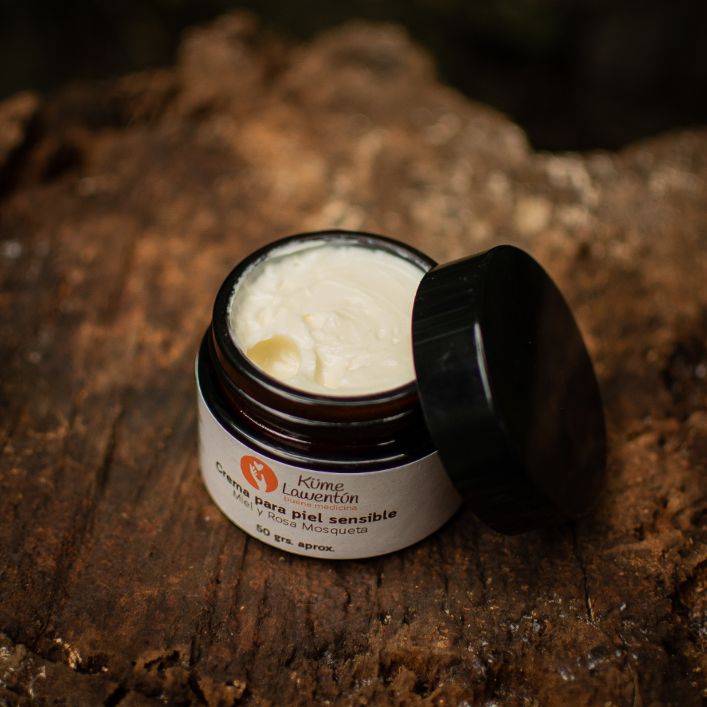 Crema para piel sensible con miel y rosa mosqueta, 50g
